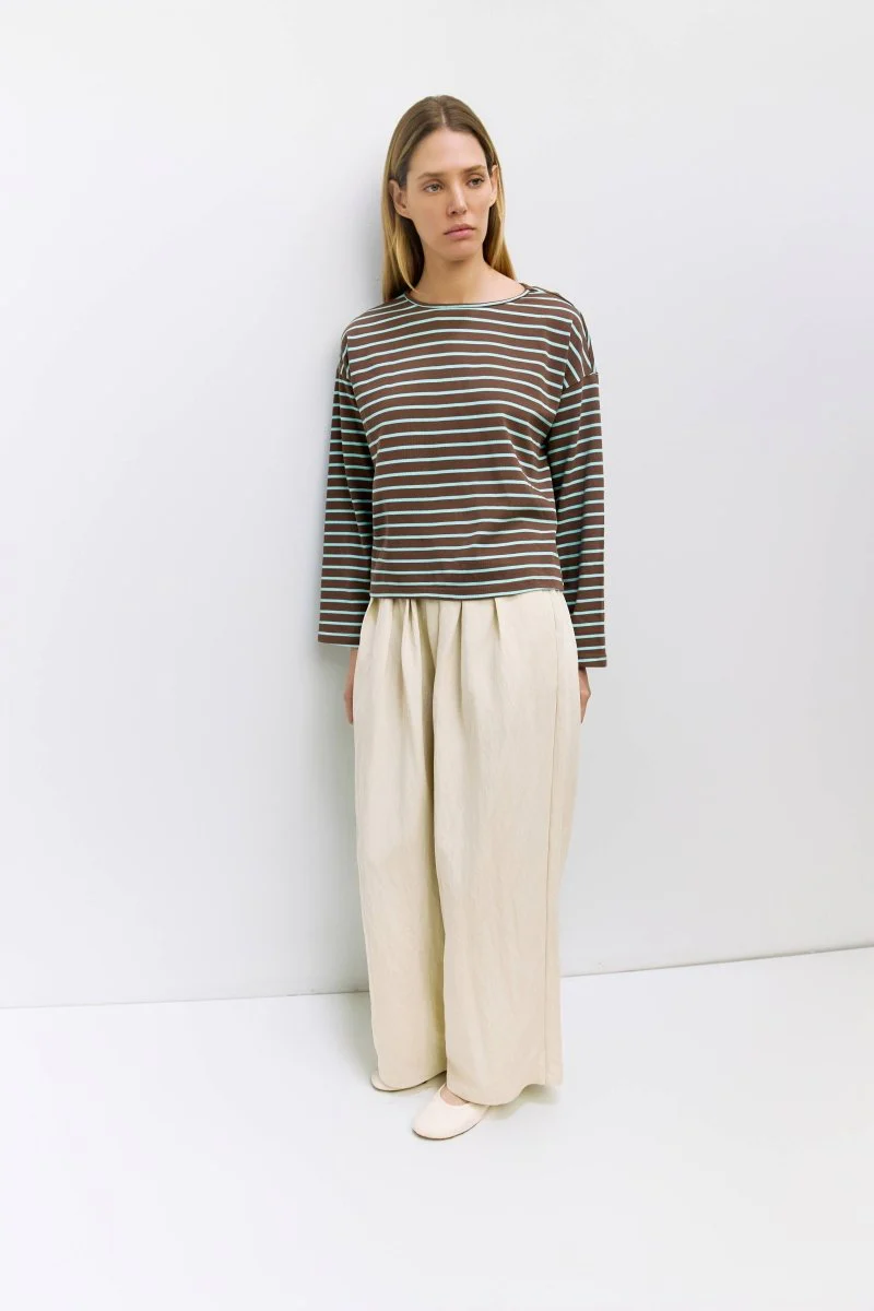 Haut Moore Bleu et Brun All Row - Image 3