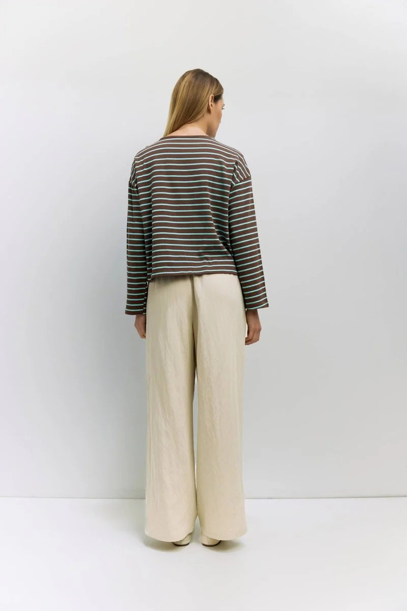 Haut Moore Bleu et Brun All Row - Image 4