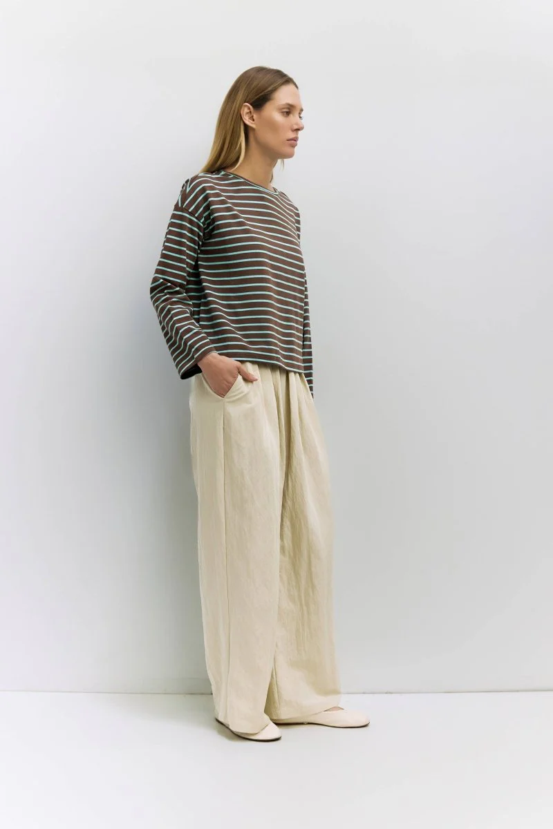 Haut Moore Bleu et Brun All Row - Image 5