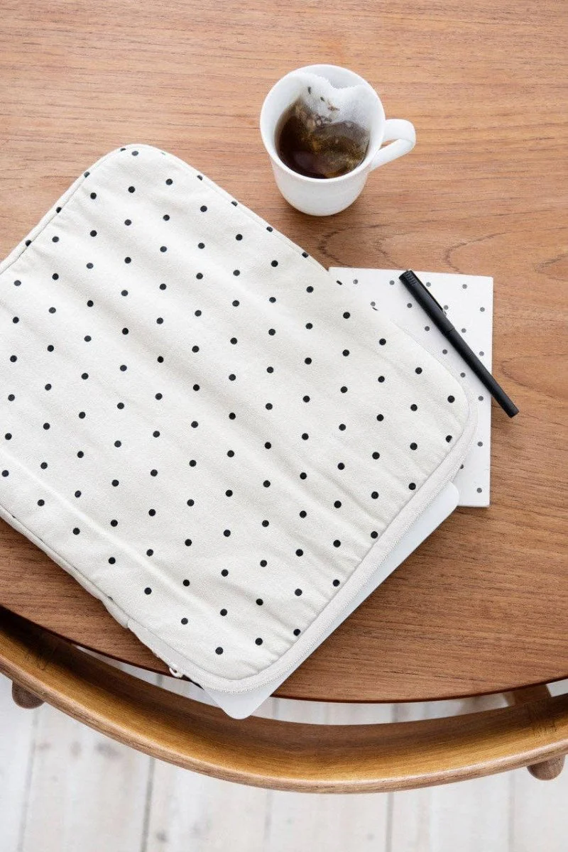 Housse D'ordinateur Blanc à Pois 15 pouces Moshi