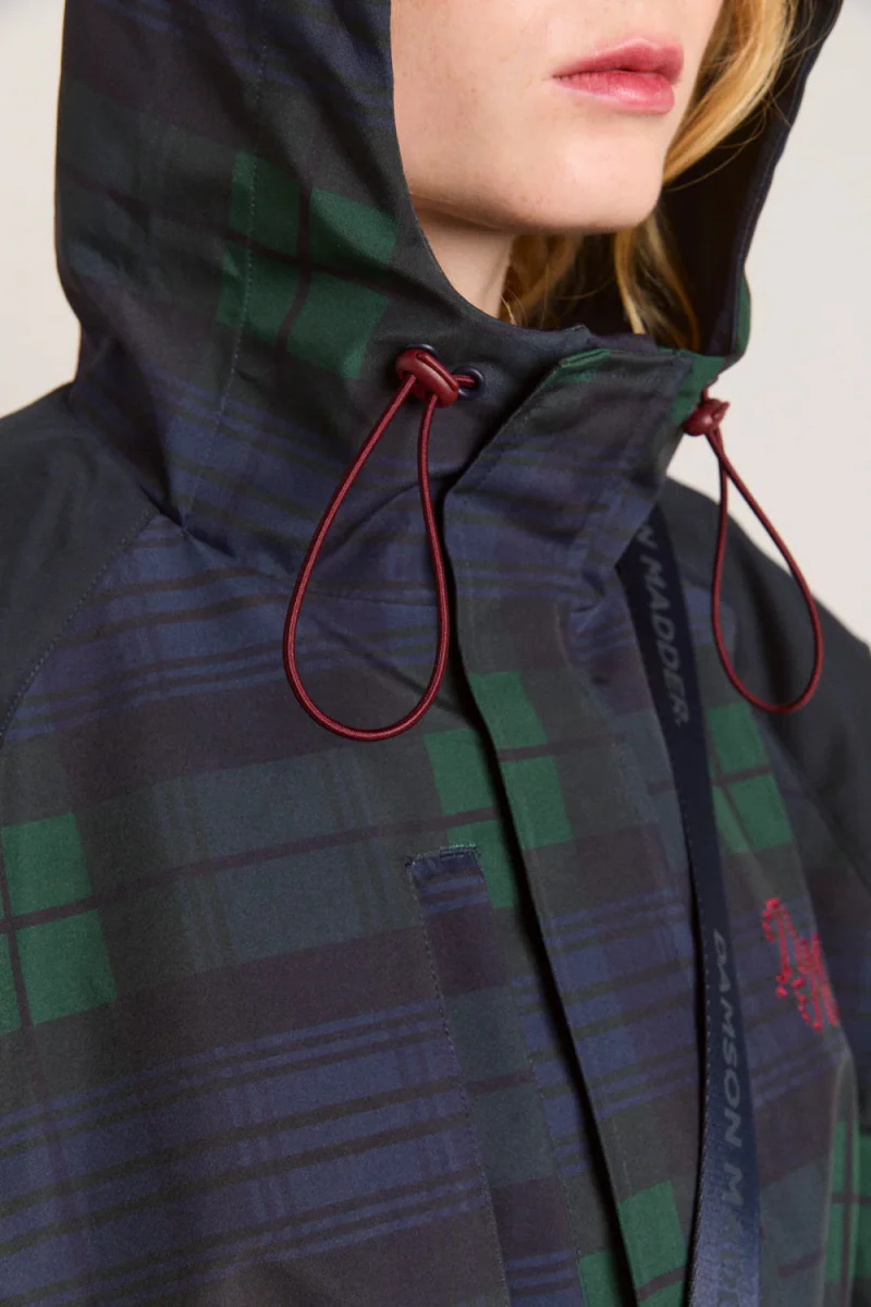 Imperméable Liu Damson Madder Carreaux Marine - Image 11