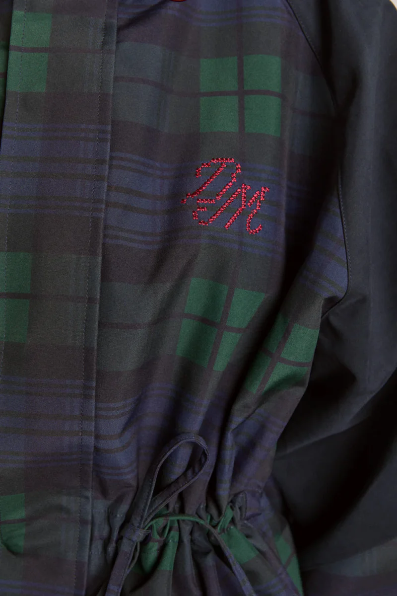 Imperméable Liu Damson Madder Carreaux Marine - Image 12