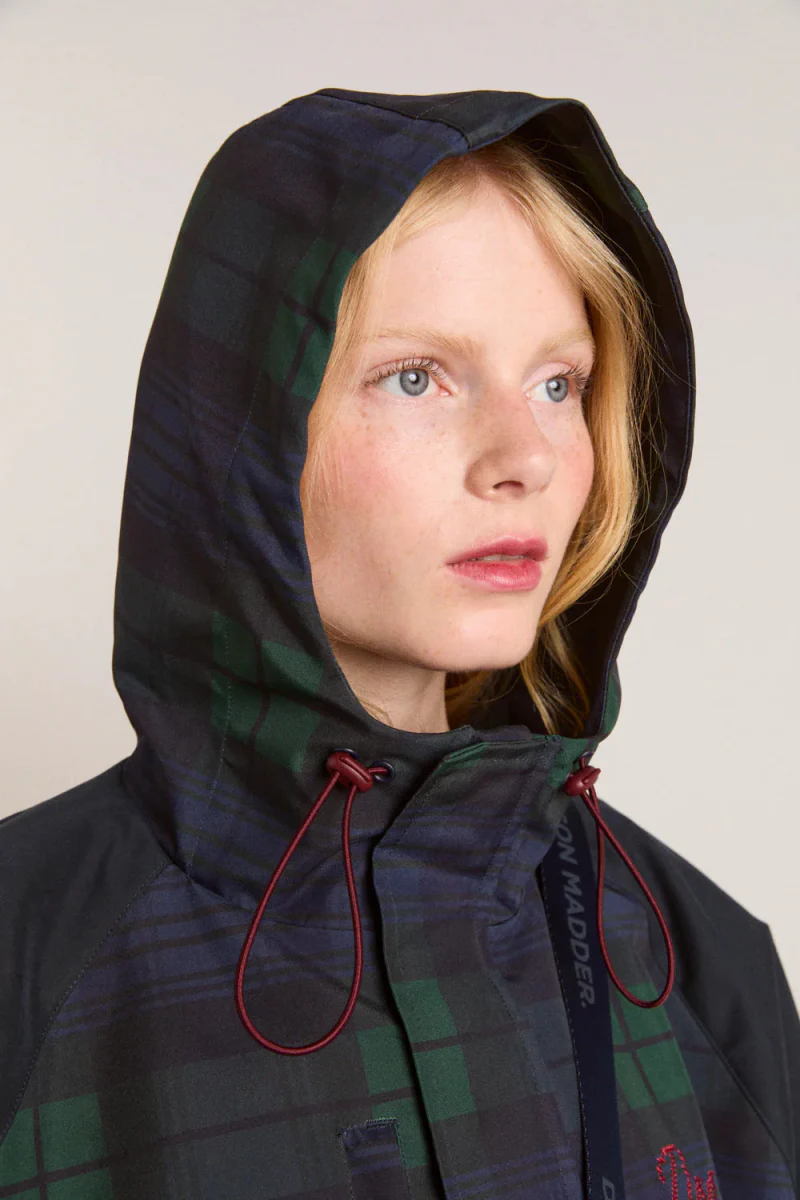 Imperméable Liu Damson Madder Carreaux Marine - Image 2