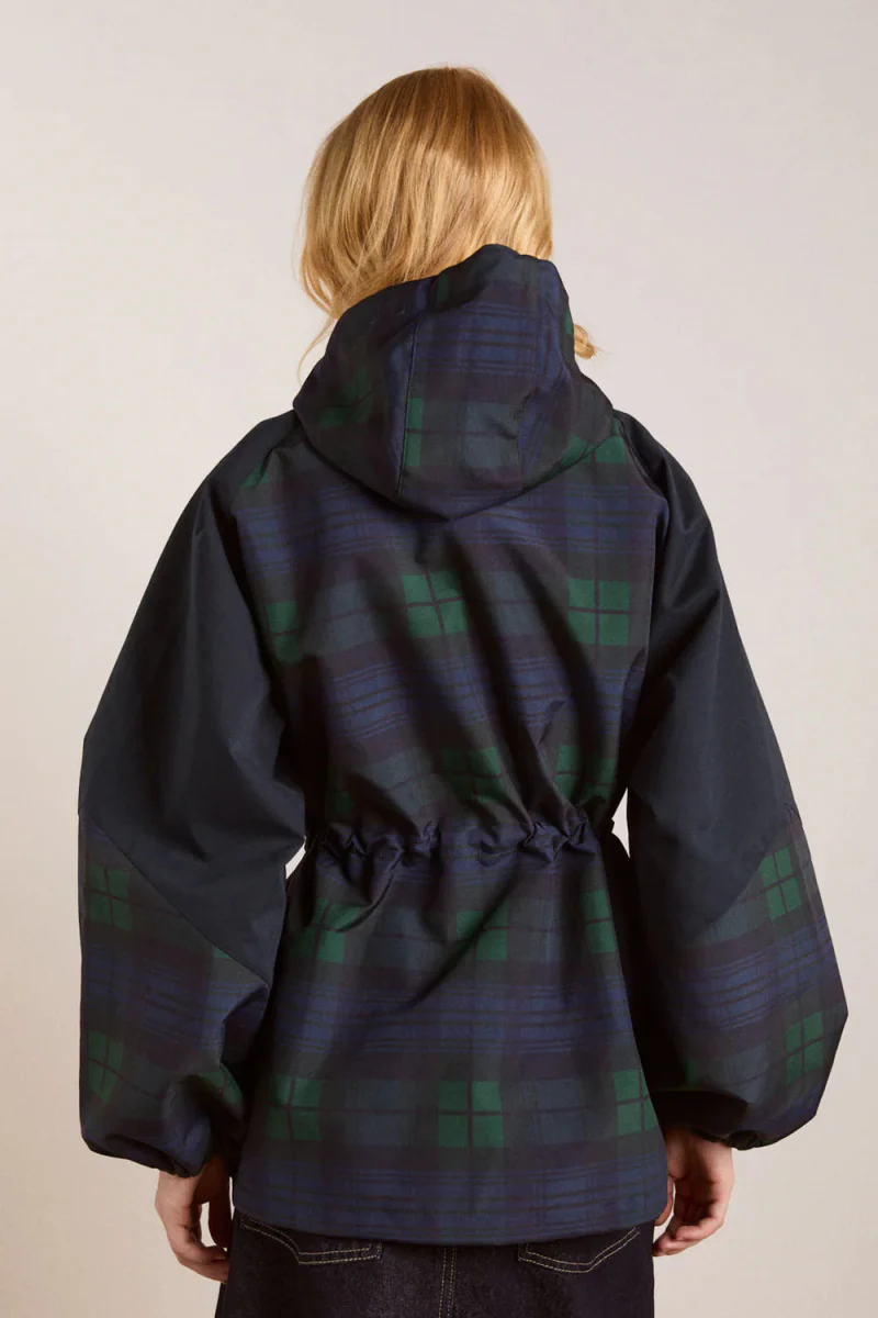 Imperméable Liu Damson Madder Carreaux Marine - Image 4