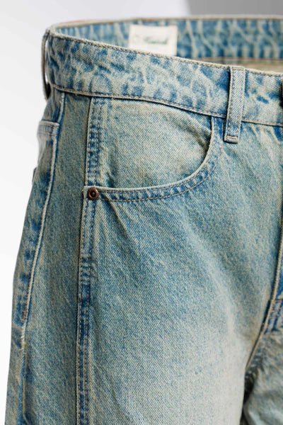 Jeans Barrel Jacqueline Kuwalla Bleu Vintage - Image 5