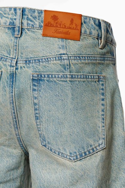 Jeans Barrel Jacqueline Kuwalla Bleu Vintage - Image 7