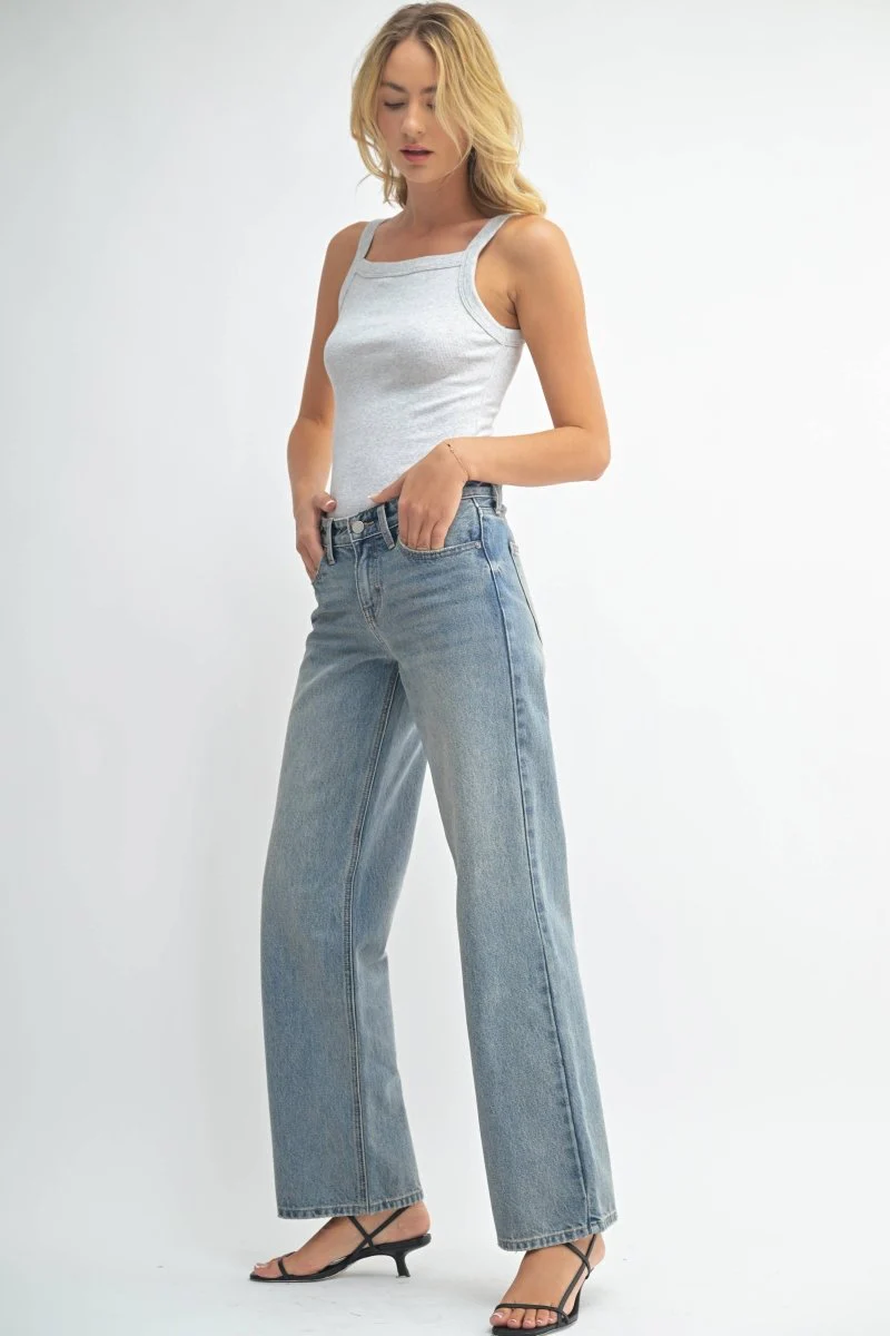 Jeans Jambe Droite Bleu Clair JBD - Image 3