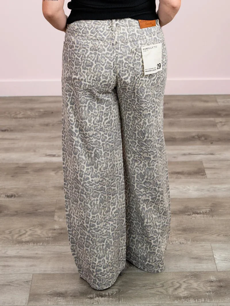 Jeans Jambe Large Shelly Kuwalla Léopard - Image 3
