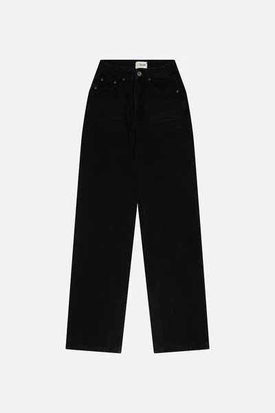 Jeans Taille Haute Kuwalla Washed Black SOLDE Vente Finale - Image 3