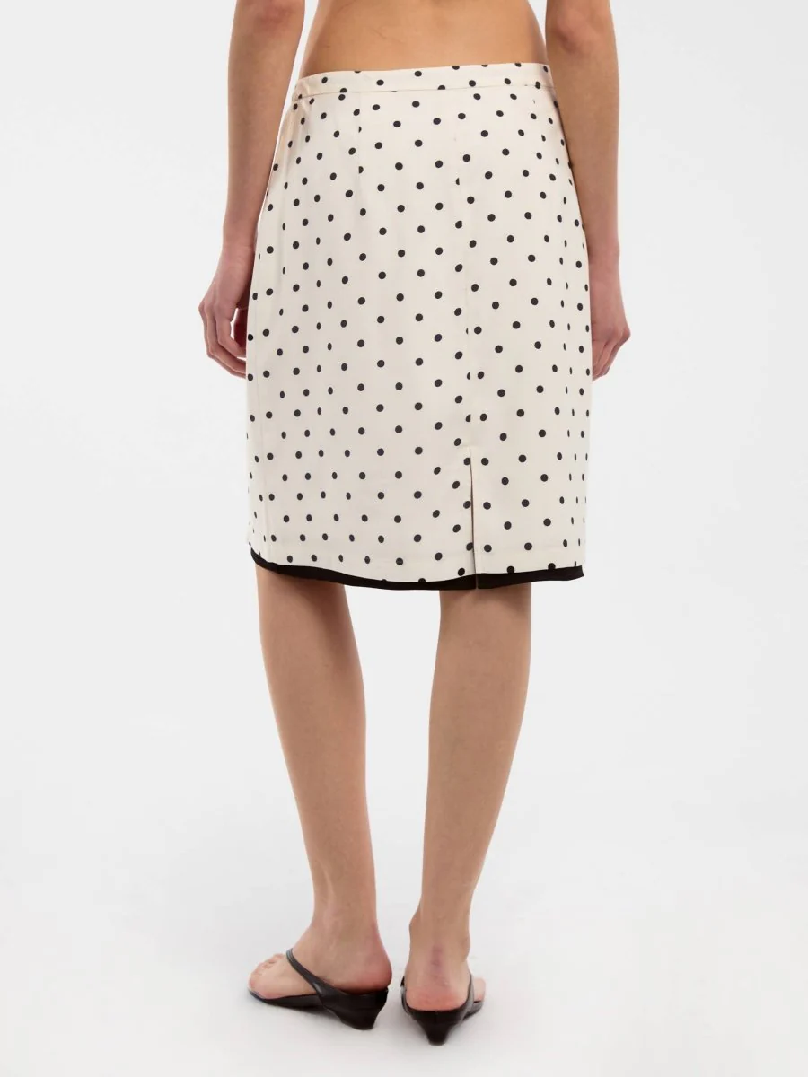 Jupe Blanche à Pois CUBIC - Image 7