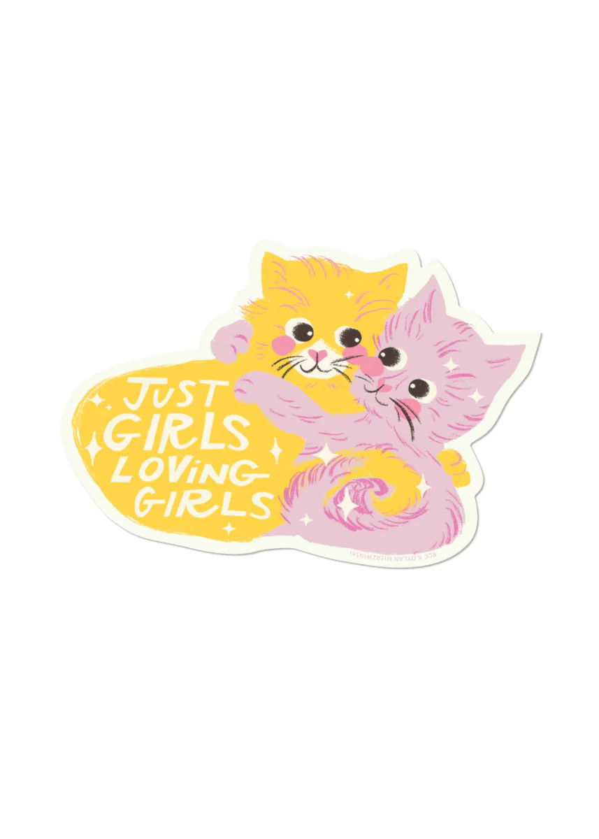 Autocollant Just Girls Red Cap Cards