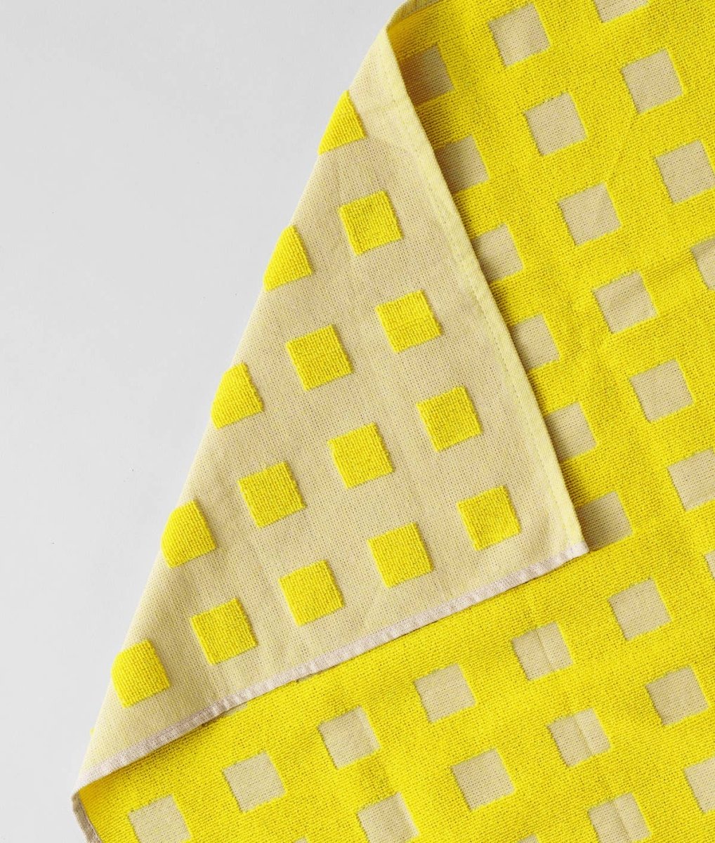 Linge Squares Avoine et Jaune Wrap