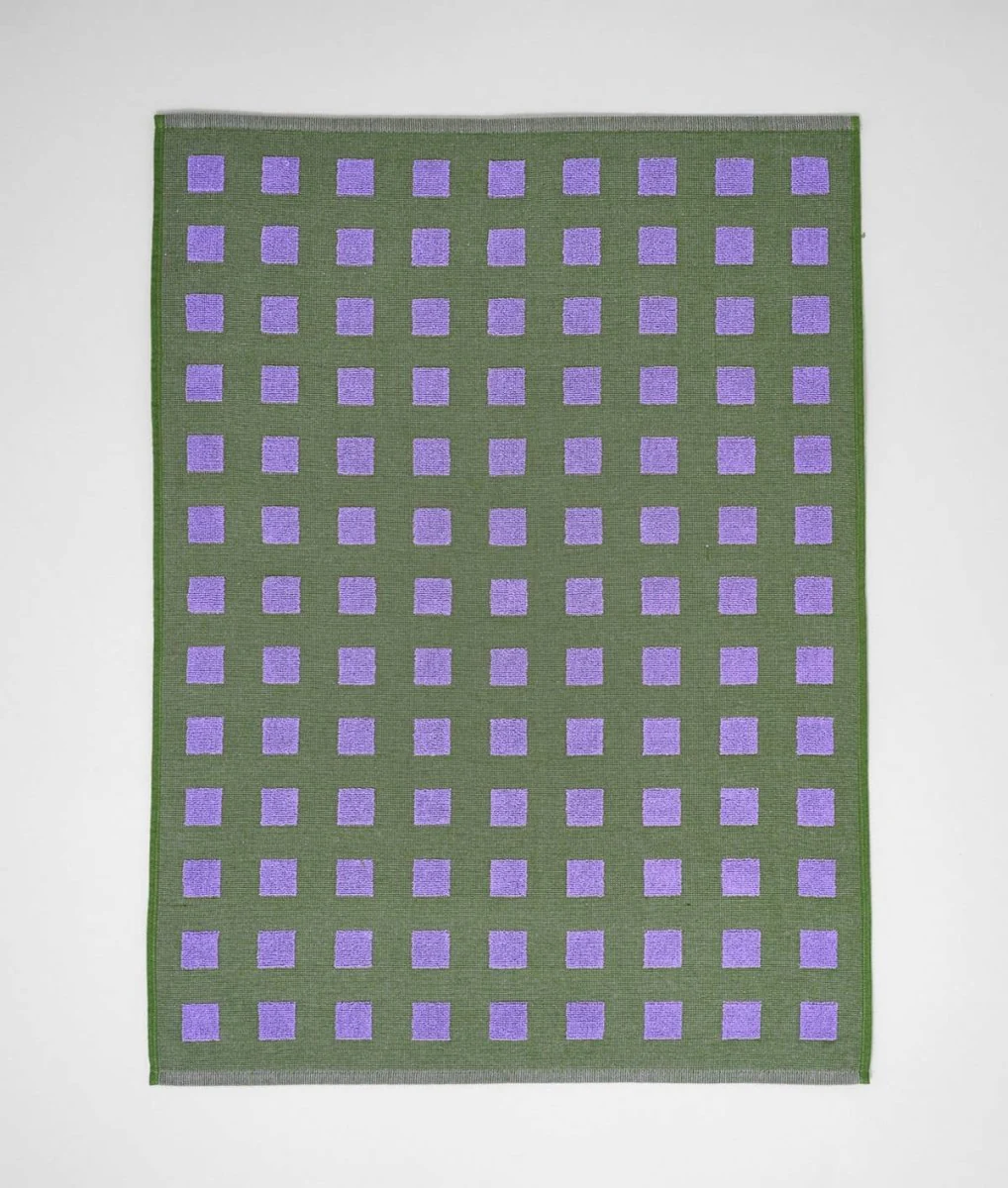 Linge Squares Olive et Lilas WRAP - Image 5