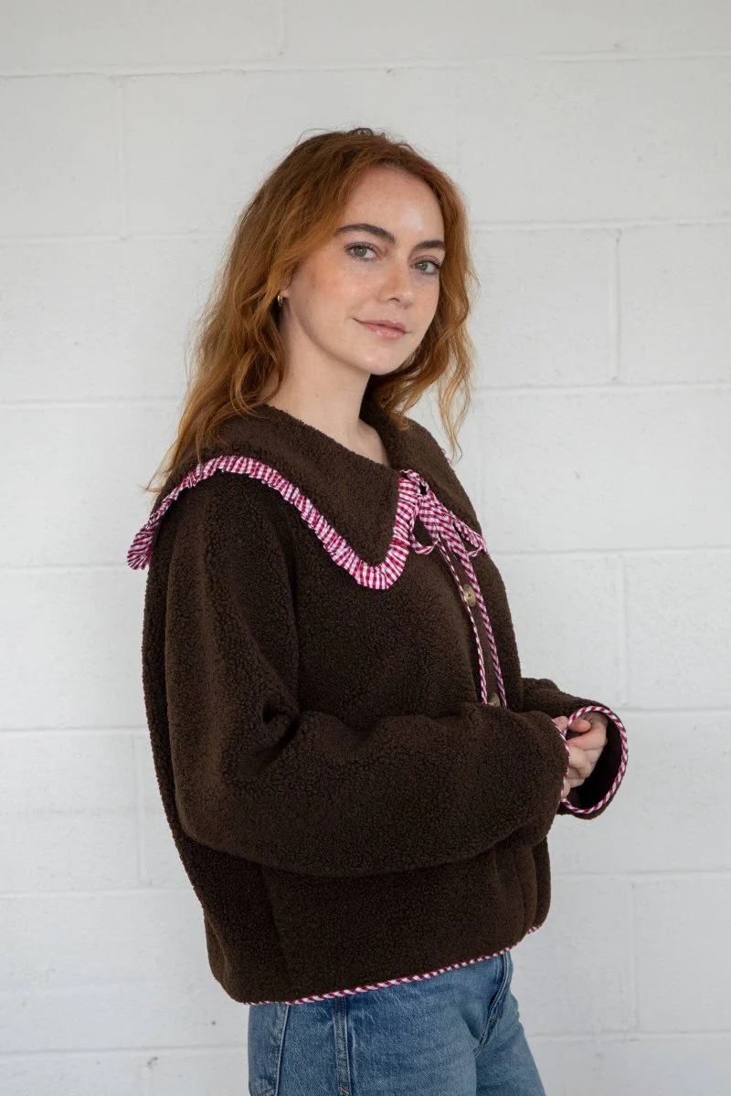 Manteau Thea Brun Things Between - Image 3