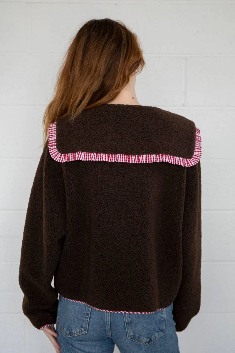 Manteau Thea Brun Things Between - Image 4