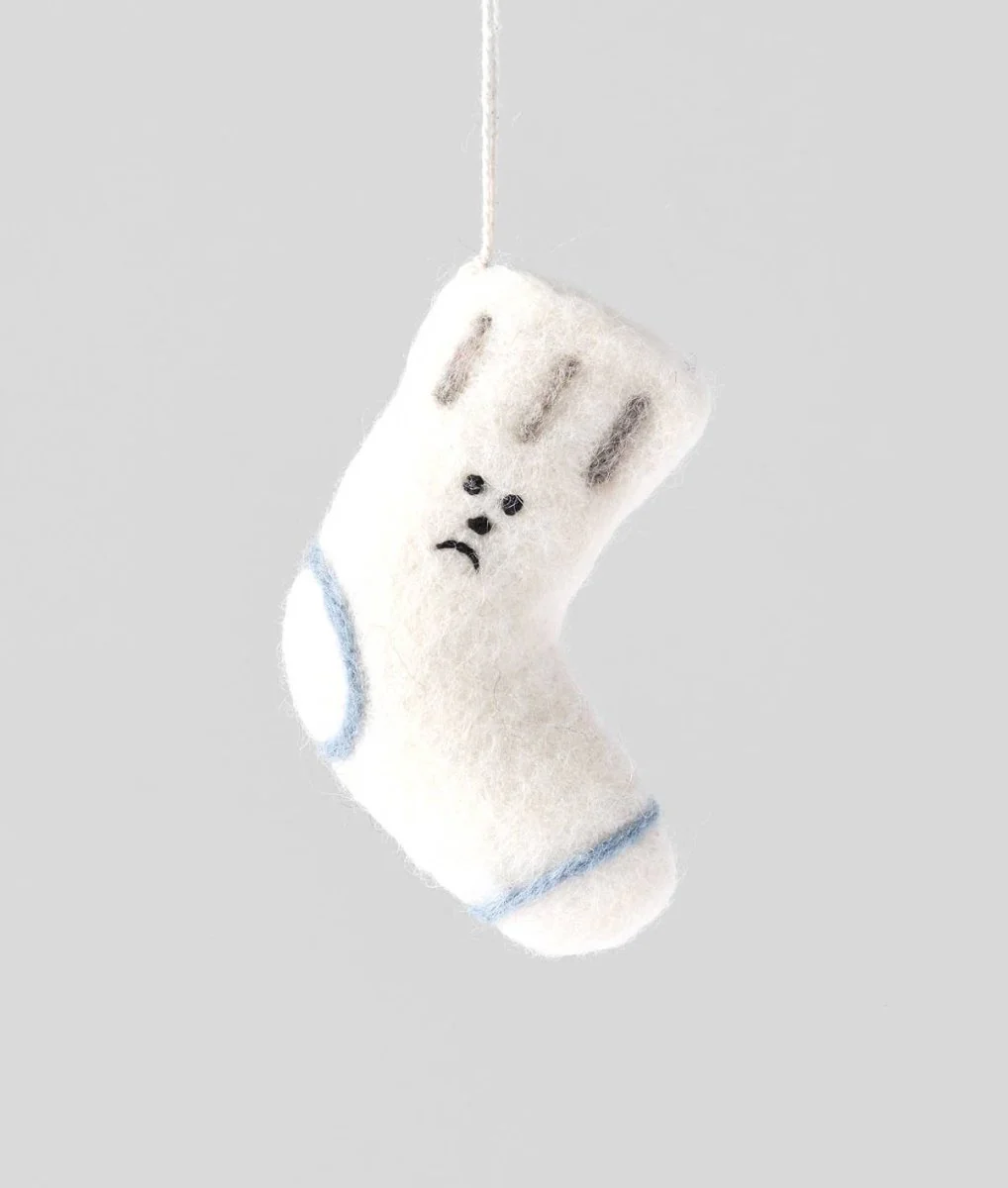 Ornement en Feutre Chaussette WRAP