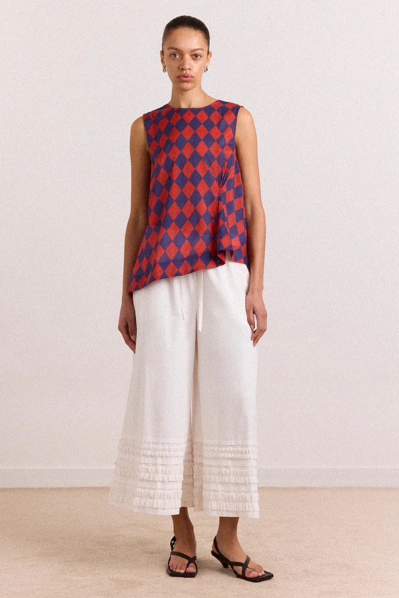 Pantalon Bloomers Florintina Blanc Damson Madder