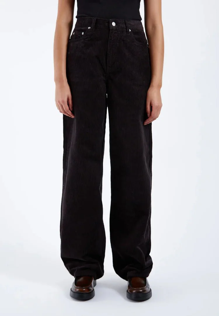 Pantalon Corduroy Donna Dr Denim Noir - Image 3