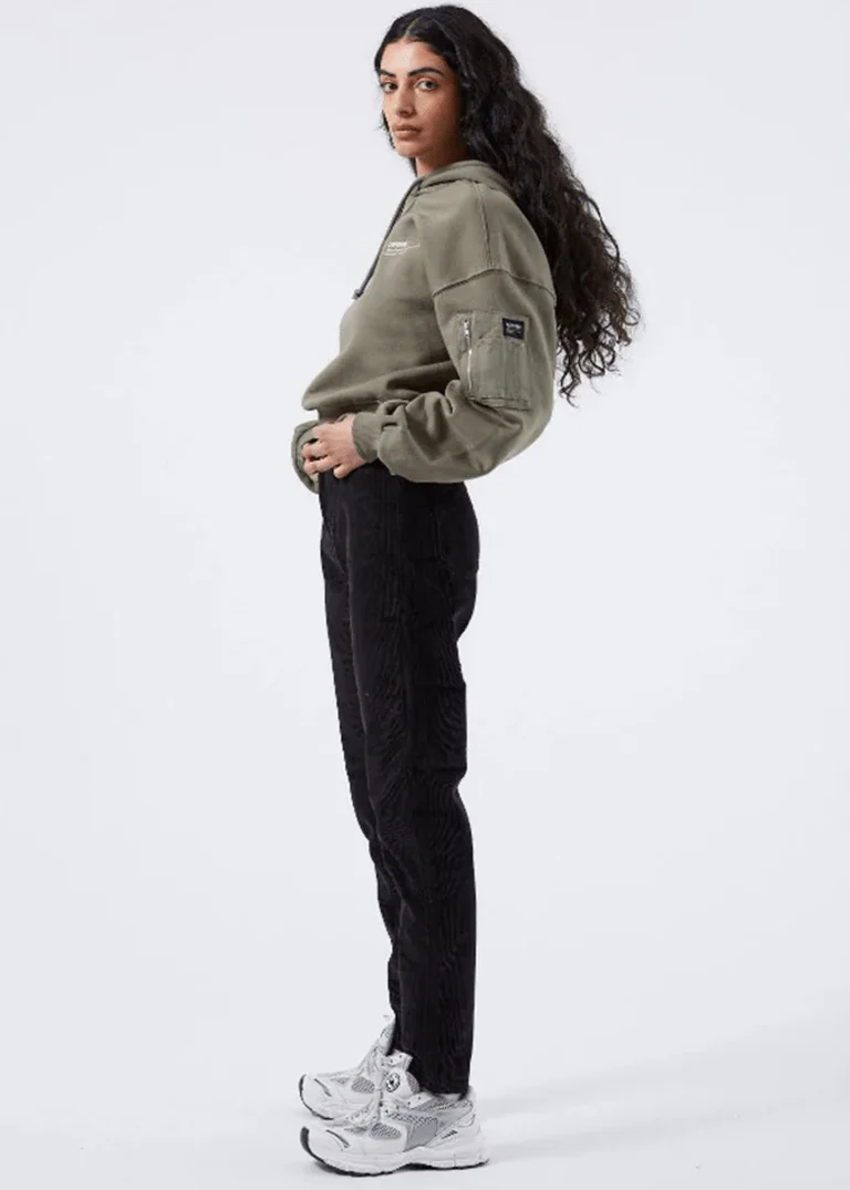 Pantalon Corduroy Nora Dr Denim Noir SOLDE - Vente Finale - Image 3