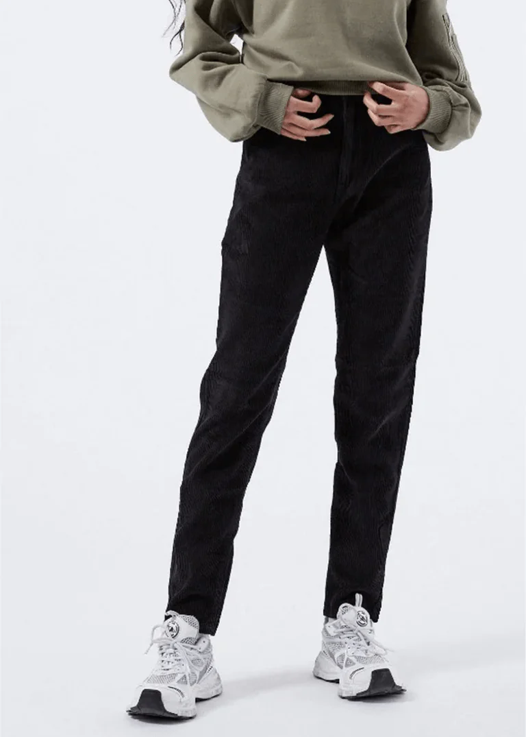 Pantalon Corduroy Nora Dr Denim Noir SOLDE - Vente Finale - Image 4