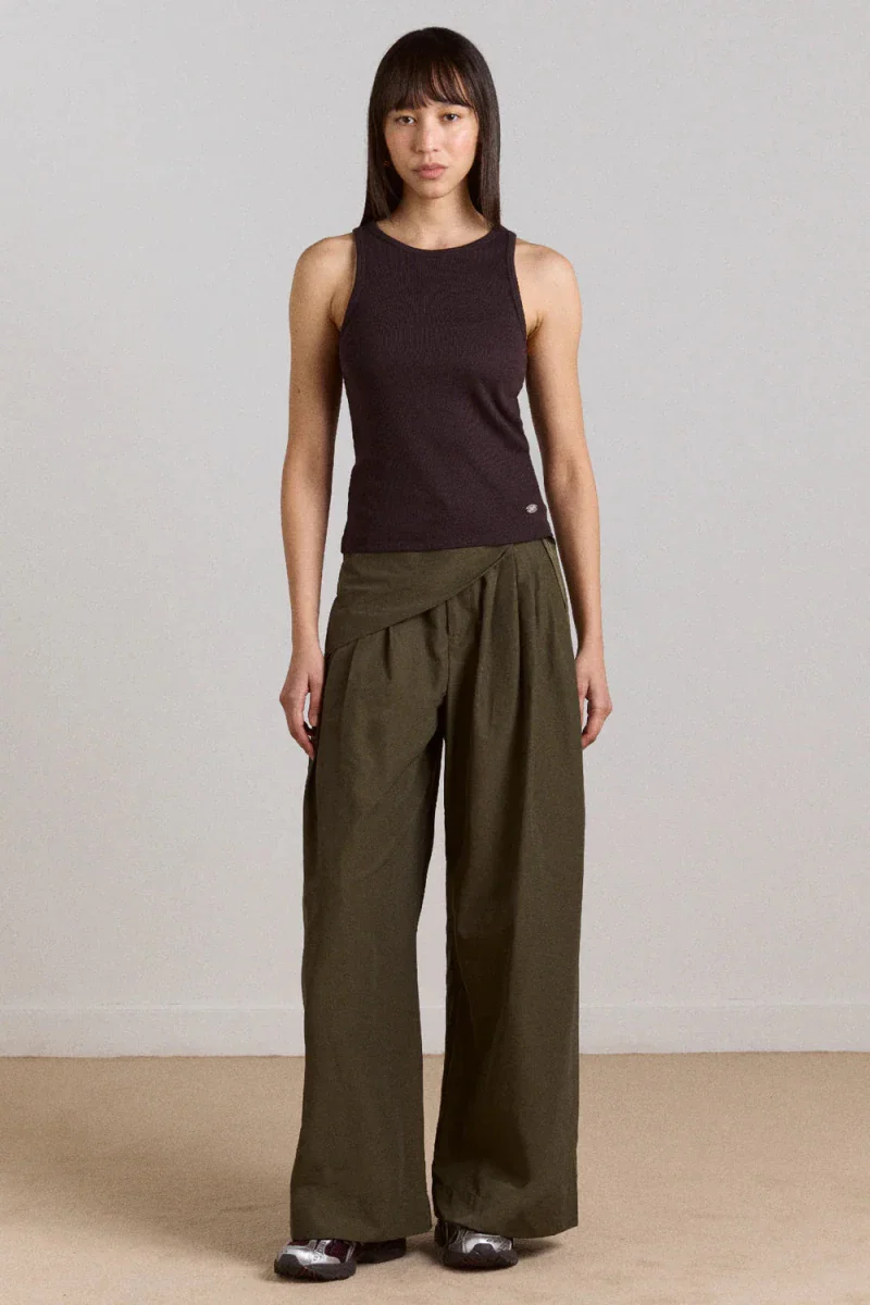 Pantalon Fabia Khaki Damson Madder