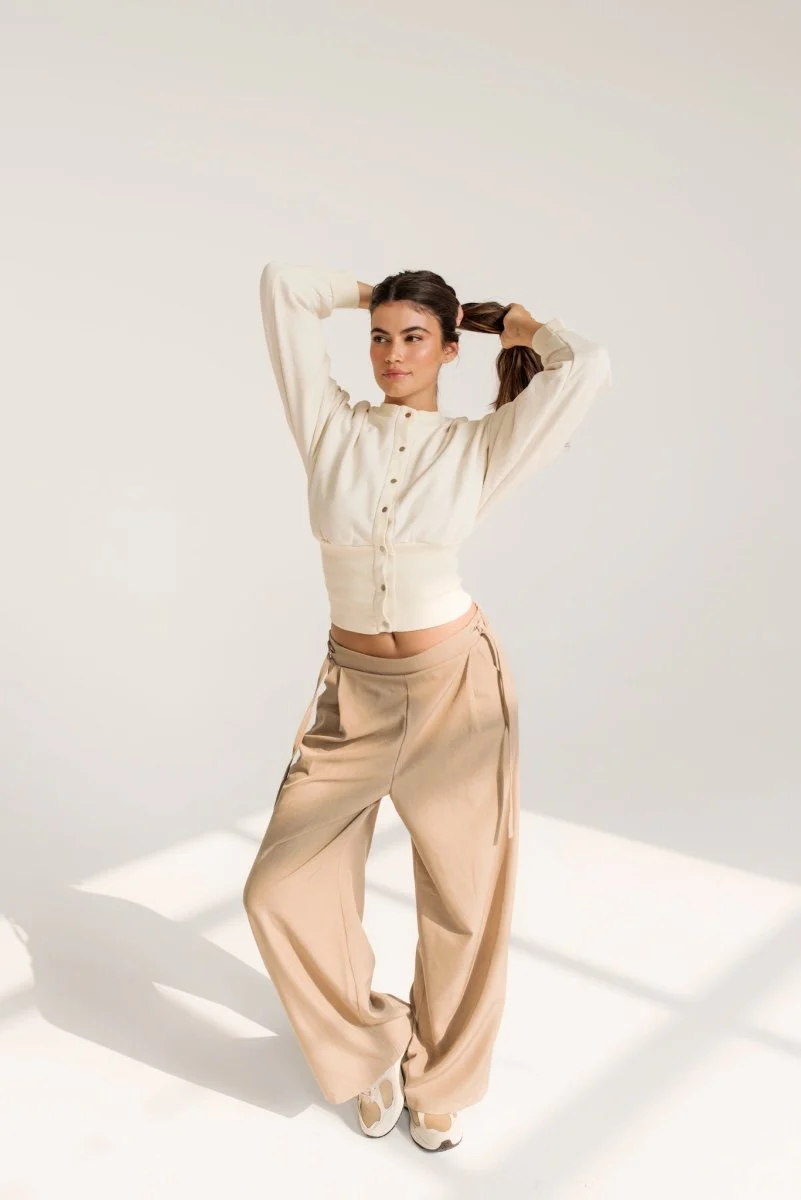 Pantalon Lacey Dailystory Camel SOLDE - Vente Finale