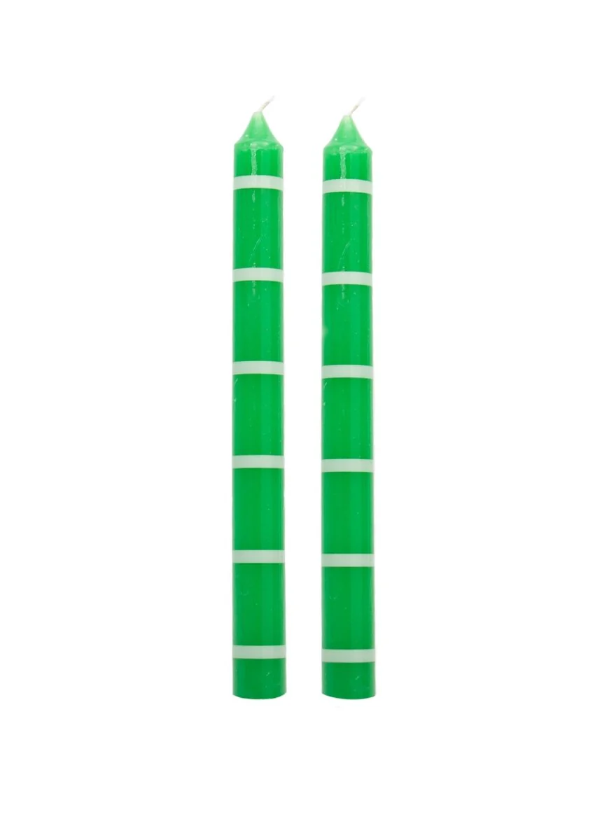 Paquet de 2 Bougies Vertes H.Ferretti