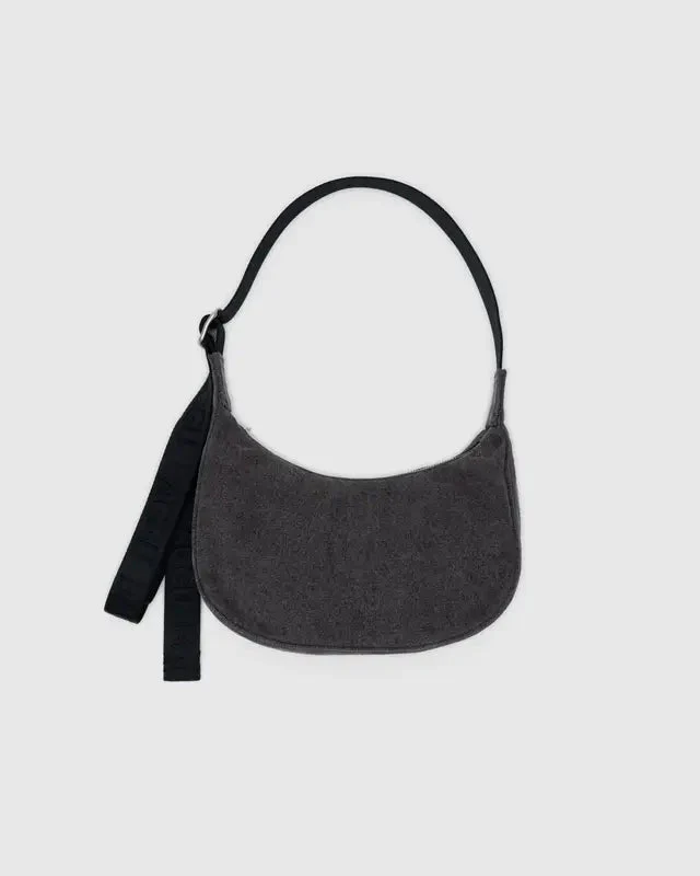 Petit Sac Croissant Baggu Washed Black Denim