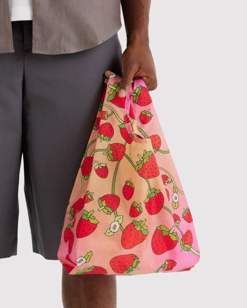 Petit Sac Réutilisable Baggu Strawberry Blossom - Image 2