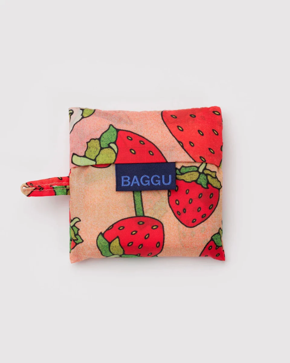 Petit Sac Réutilisable Baggu Strawberry Blossom - Image 3