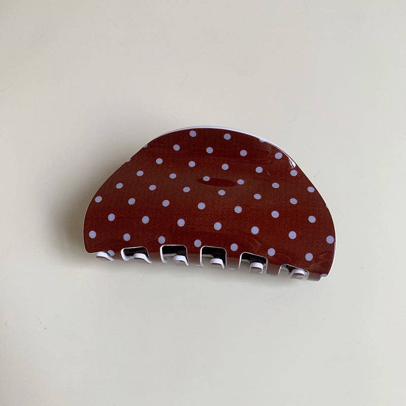 Pince à Cheveux Bourgogne à Pois Dipped Shop