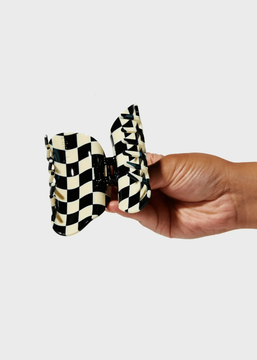 Pince Damiers Noir et Blanc Chunks - Image 2