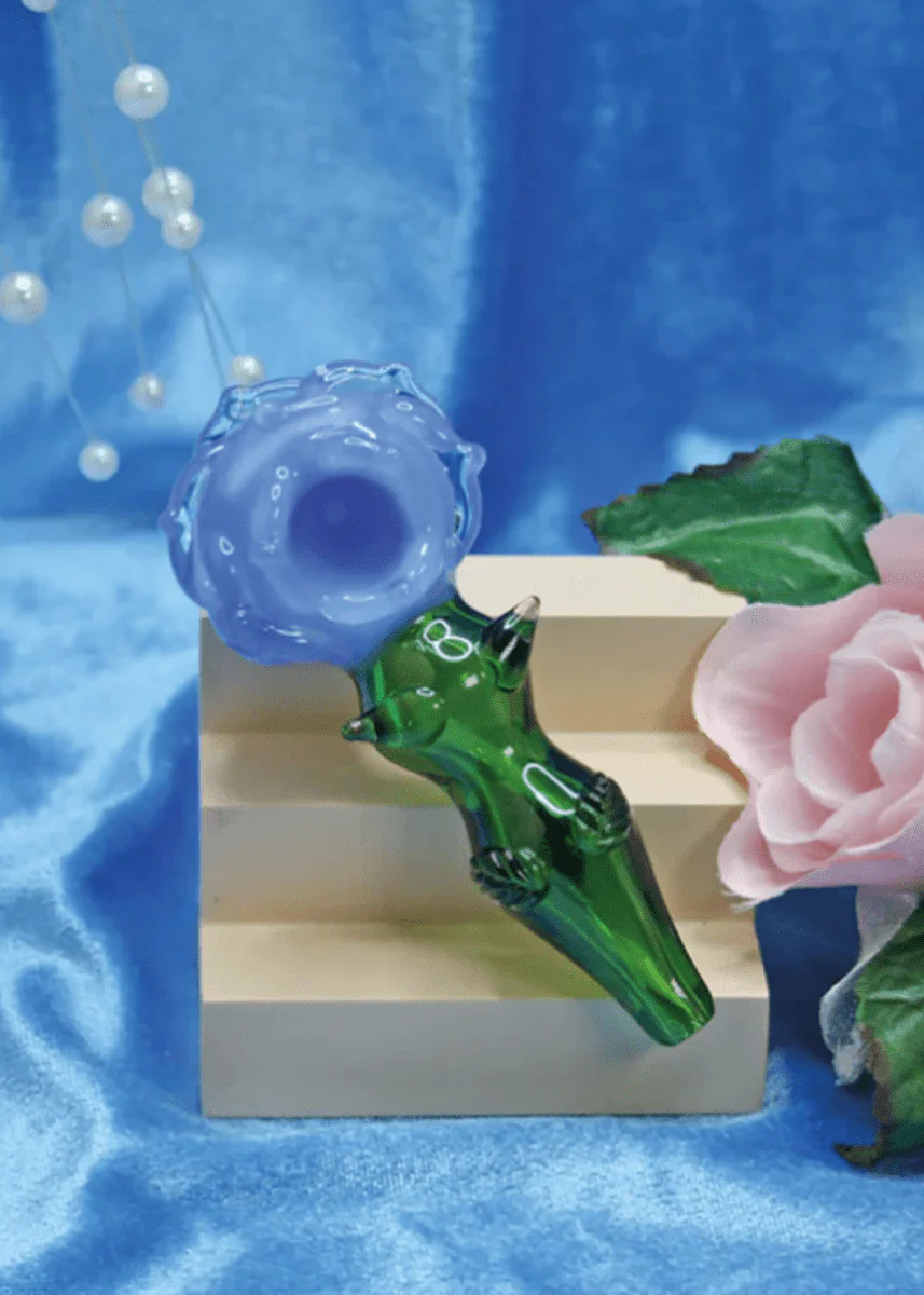 Grande Pipe Fleur Bleue A Shop of Things SOLDE - Vente Finale - Image 4