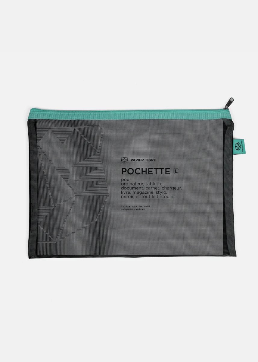 Pochette Mesh L Papier Tigre - Image 3