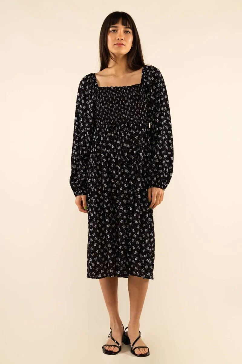 Robe Dawn Noire Ditsy Floral NLT SOLDE - Vente finale - Image 4