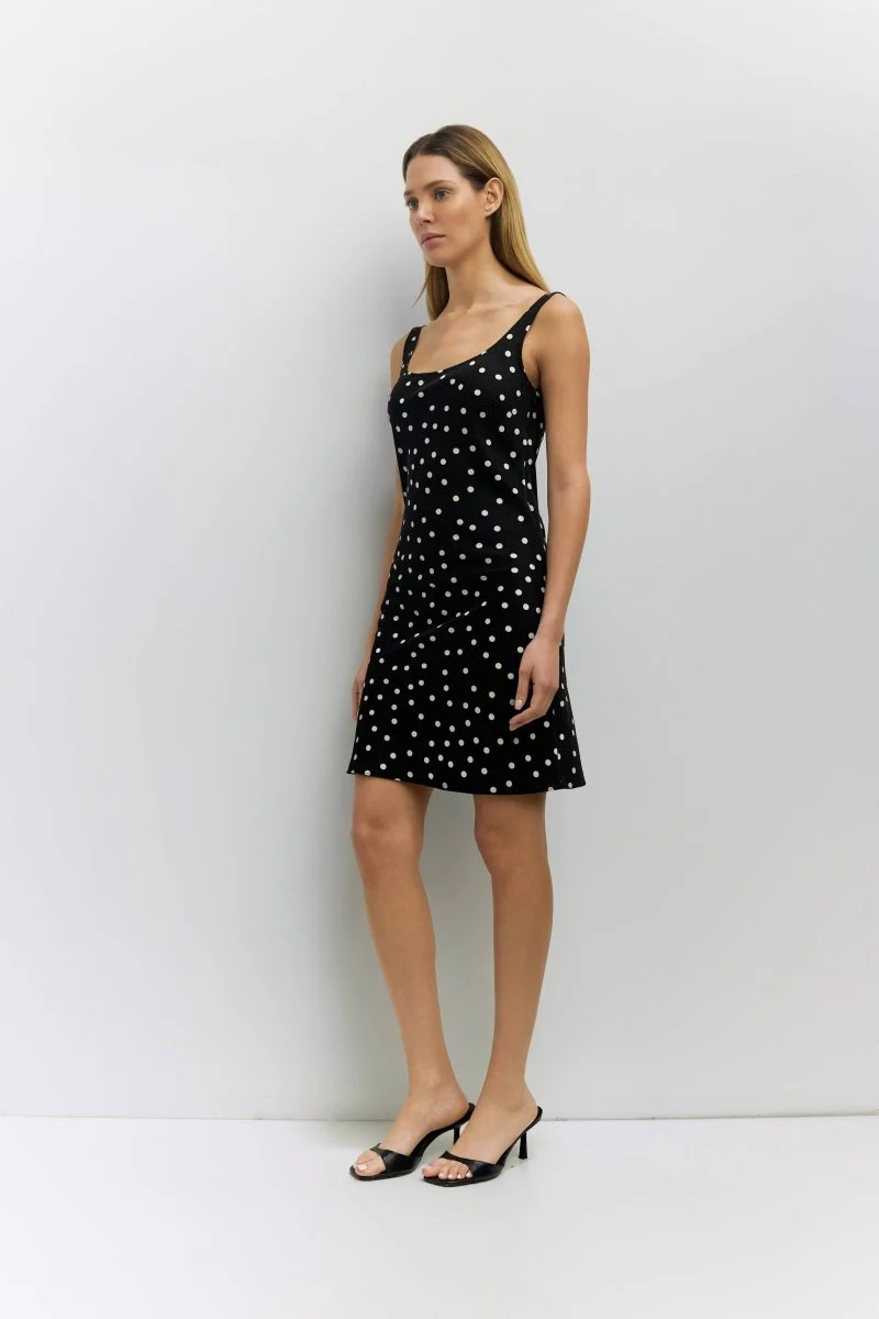 Robe Kelly Noire à Pois All Row - Image 2