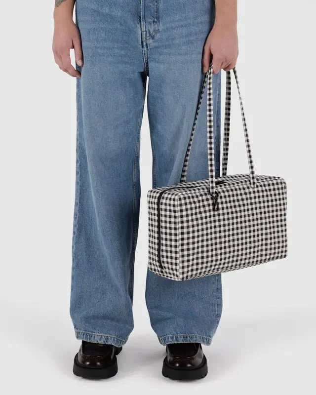 Sac Bowler Medium Baggu Gingham Noir et Blanc - Image 3