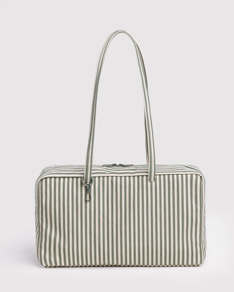 Sac Bowler Medium Baggu Sage Stripe