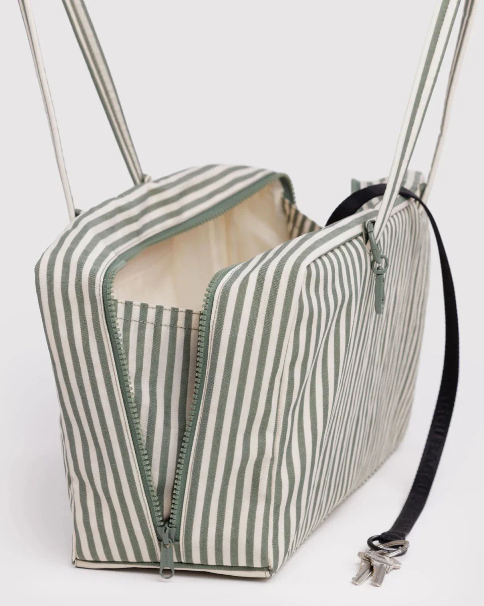 Sac Bowler Medium Baggu Sage Stripe - Image 2