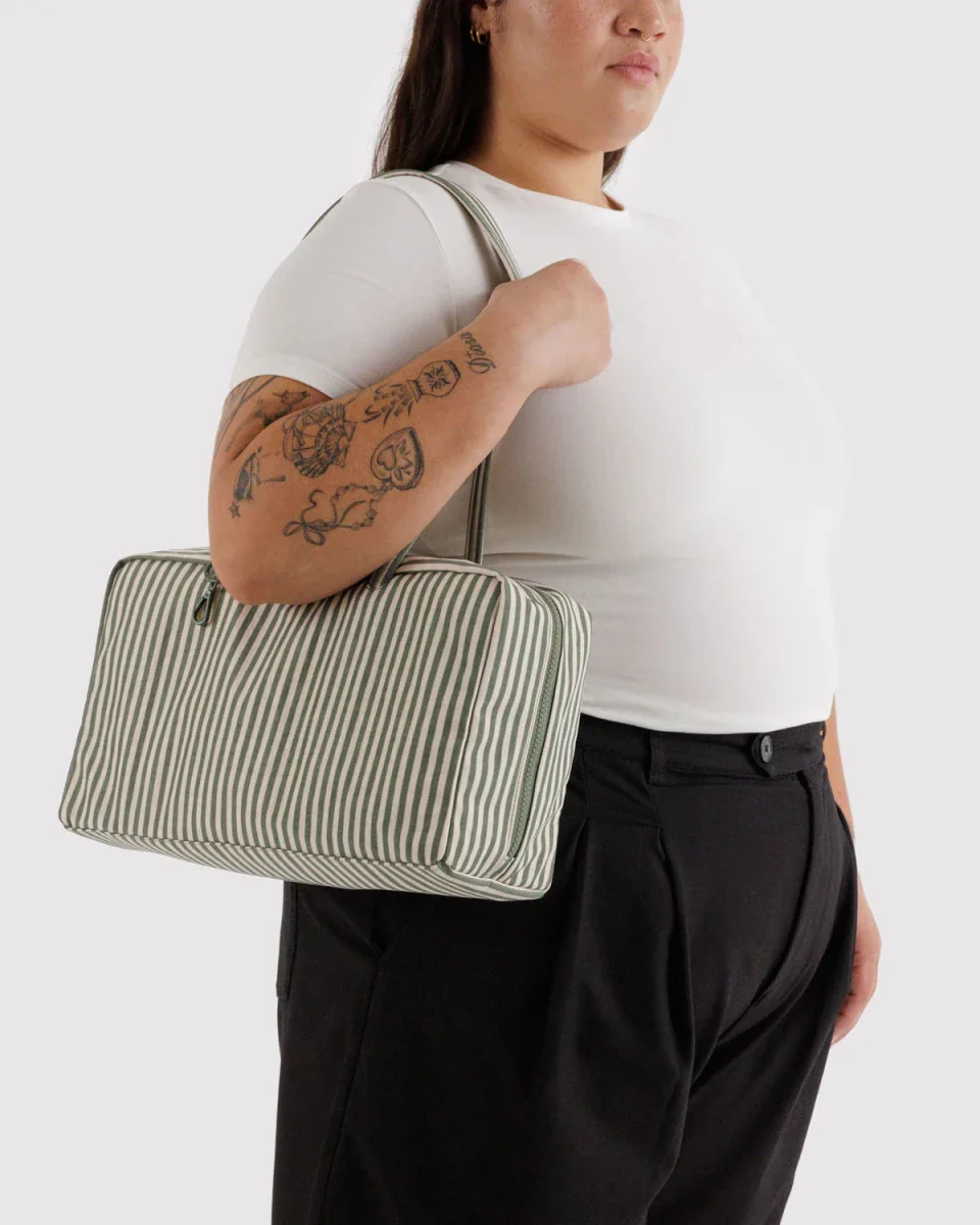 Sac Bowler Medium Baggu Sage Stripe - Image 4