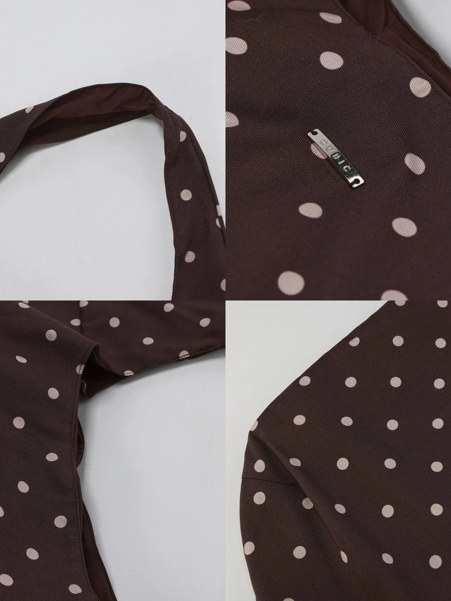 Sac Brun à Pois Cubic - Image 7
