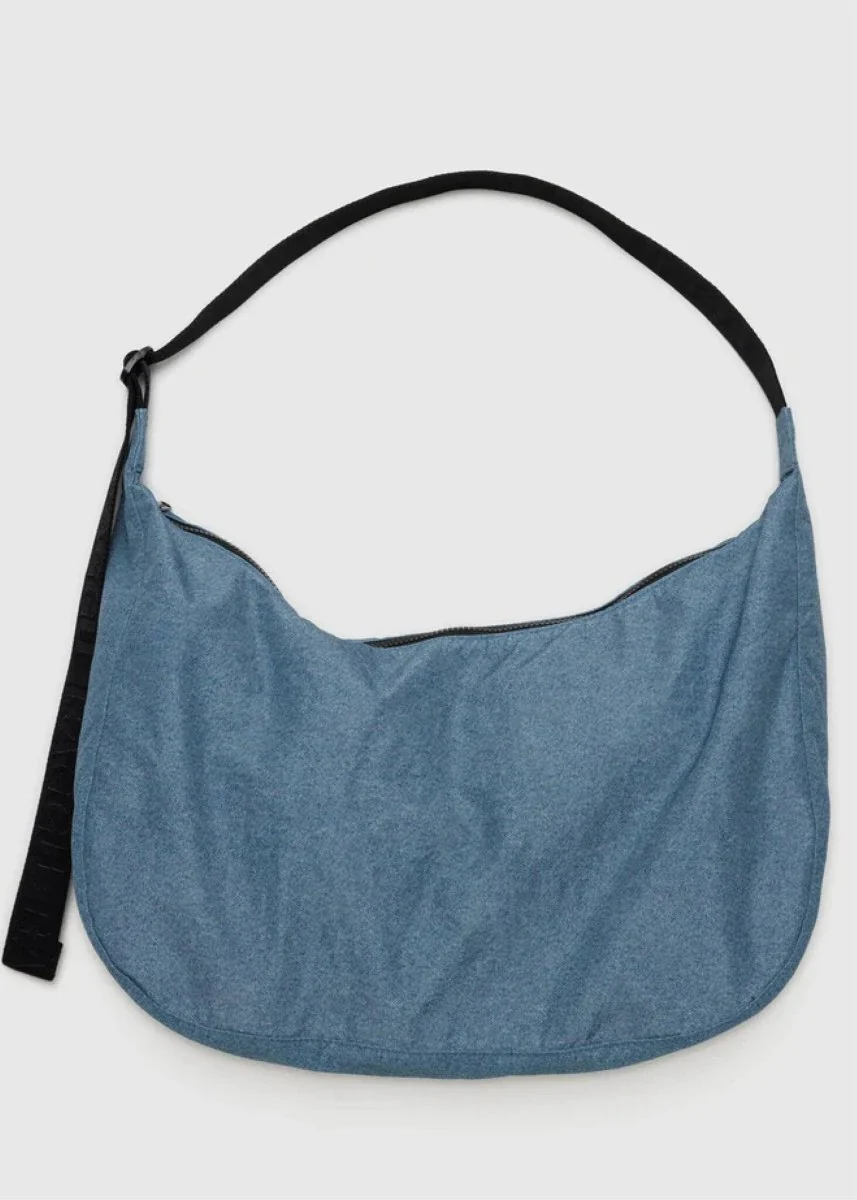 Sac Croissant Large Baggu Digital Denim SOLDE-Vente Finale - Image 3
