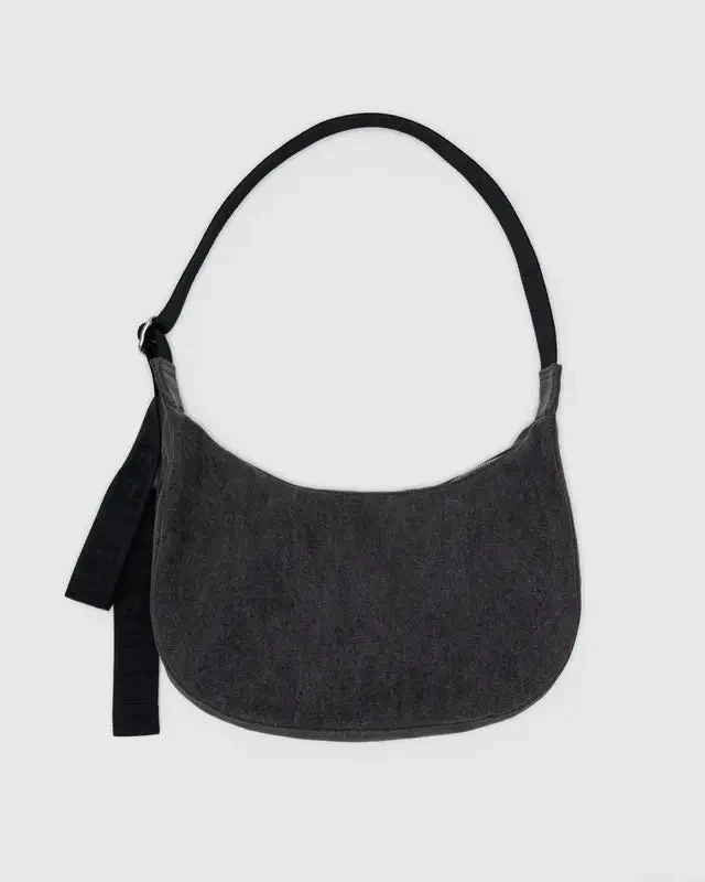 Sac Croissant Medium Baggu Washed Black Denim