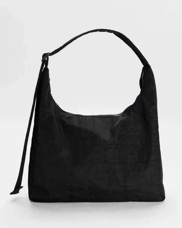 Sac d'Épaule Nylon Baggu Noir - Image 2