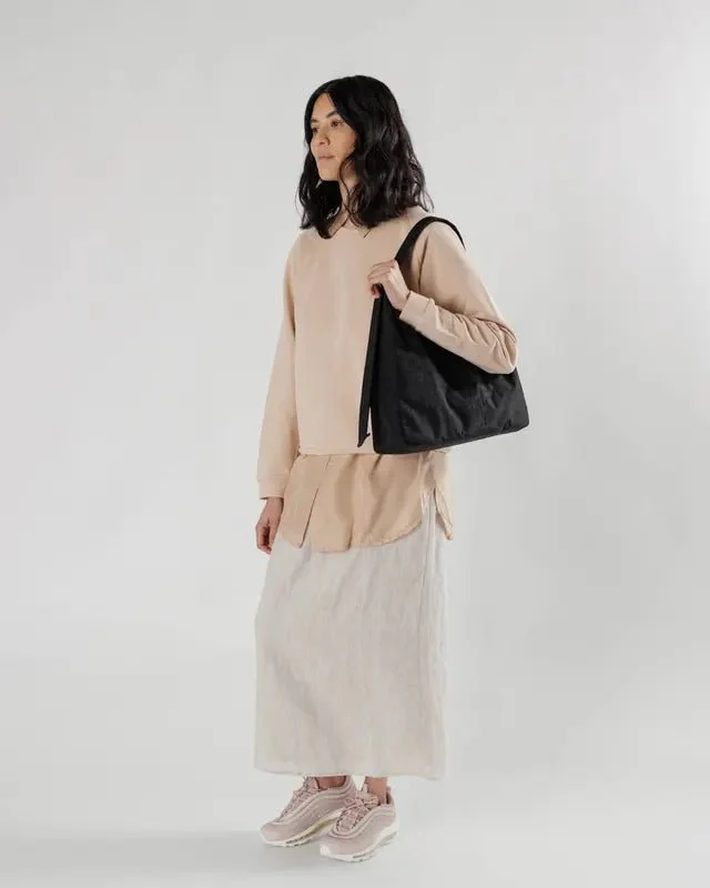 Sac d'Épaule Nylon Baggu Noir - Image 3
