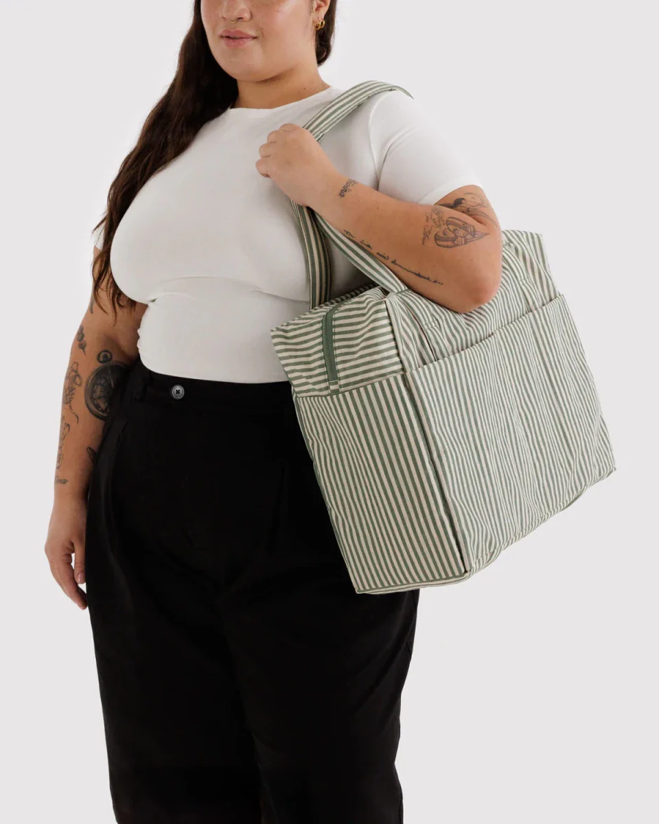 Sac Nuage Carry-on Baggu Sage Stripes - Image 4