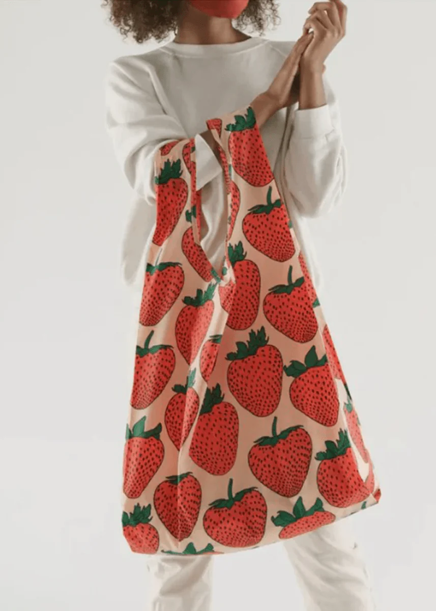 Grand Sac Réutilisable Baggu Fraises