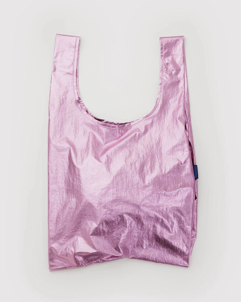 Sac Réutilisable Standard Baggu Métallique Blush