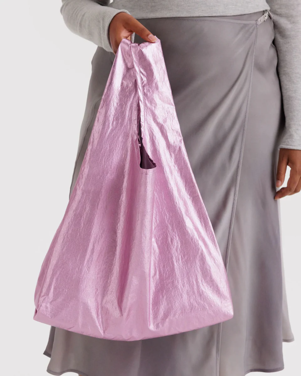 Sac Réutilisable Standard Baggu Métallique Blush - Image 2