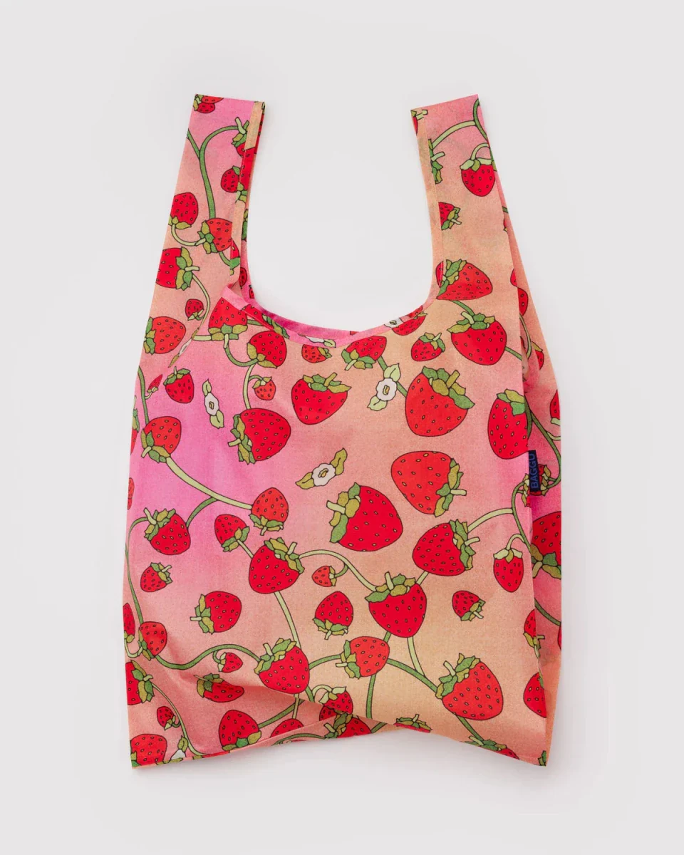Sac Réutilisable Standard Baggu Strawberry Blossom